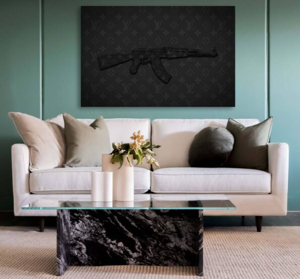 AK-47 Louis Vuitton Wall Art