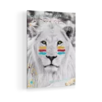 Albino-King-of-the-Jungle-3×4-STRAIGHT-CANVAS-3X4