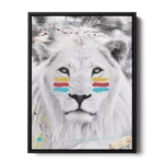 Albino-King-of-the-Jungle-3×4-STRAIGHT-CANVAS-3X4