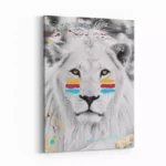 Albino-King-of-the-Jungle-3×4-STRAIGHT-CANVAS-3X4