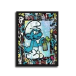 Blue-Graffiti-3×4-STRAIGHT-CANVAS-3X4