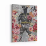 Flowered-Samurai-3×4-STRAIGHT-CANVAS-3X4