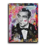 JAMES-BOND-KISS-STRAIGHT-CANVAS-3X4