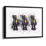 KAWS-TRIPPLE-SCRATCH-STRAIGHT-CANVAS-4X3