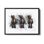 KAWS-TRIPPLE-SCRATCH-STRAIGHT-CANVAS-4X3