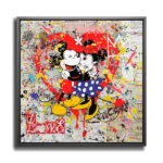 MICKEY-MINIE-RED-HEART-STRAIGHT-CANVAS-1X1