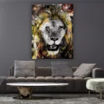 Golden-King-of-the-Jungle-3×4-STRAIGHT-CANVAS-3X4