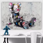 KAWS-SITTING-SPLASH-STRAIGHT-CANVAS-4X3