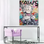 KAWS-KING-STRAIGHT-CANVAS-3X4