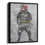 Rubix-Cube-Samurai-3×4-STRAIGHT-CANVAS-3X4