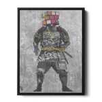 Rubix-Cube-Samurai-3×4-STRAIGHT-CANVAS-3X4