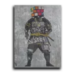 Rubix-Cube-Samurai-3×4-STRAIGHT-CANVAS-3X4