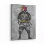 Rubix-Cube-Samurai-3×4-STRAIGHT-CANVAS-3X4